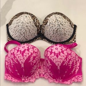 Victoria’s Secret 36D Lot of 2 Bras. Strapless